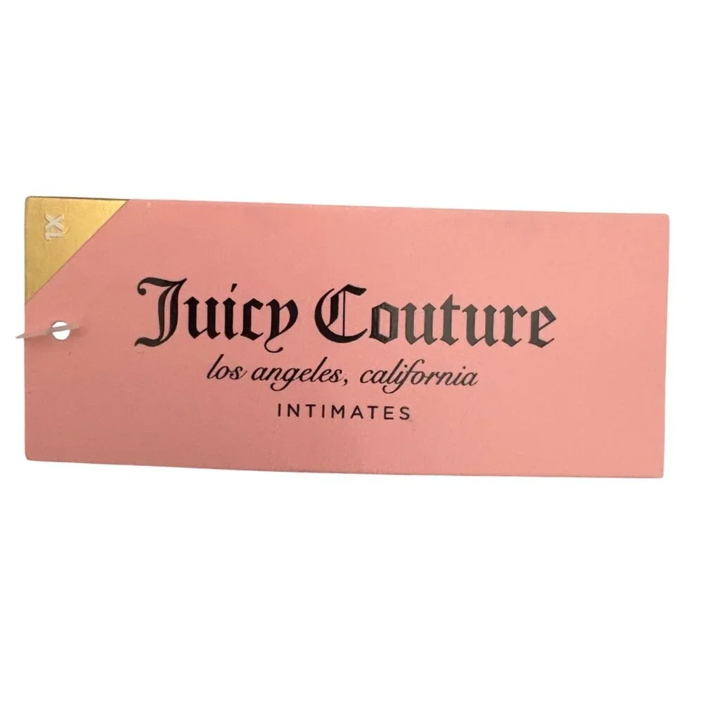 Juicy Couture Lace Thong Panty Coquette Set 3-Pack In Black Pink & Lavender 1X - Picture 9 of 9